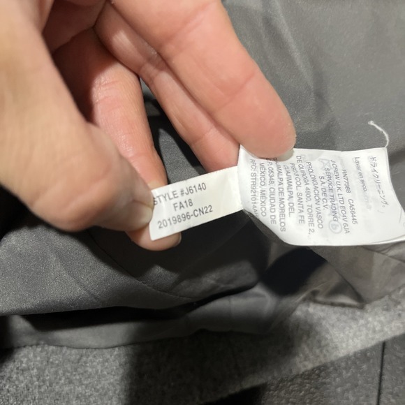 J. Crew City Coat Womens 4 Gray Wool Preppy Outdoor Quiet Luxury Classic J6140 - Picture 7 of 8